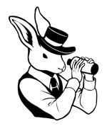 沙月 (AOI_01)さんのBARでハットをかぶったウサギのバーテンダーがシェイカーをふってるのロゴへの提案