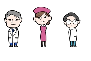 夏ソラわか (waka_natusora)さんの病院で働いている、医師・看護師・研修医のキャラクターへの提案