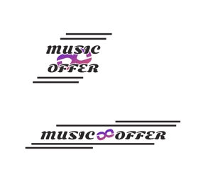 WEBデザイナー にしかわ(ame-1) (ame-1)さんの音楽家が仕事を探すサイト　MUSIC∞OFFER　のロゴへの提案
