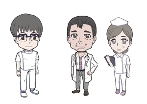 take_haruさんの病院で働いている、医師・看護師・研修医のキャラクターへの提案