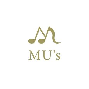 kids (kids)さんの音楽教室とカフェ「MU's」の融合店舗のロゴへの提案