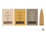 AQUA Design Works (Dear)さんのキャットフードのようなクッキー3種のパッケージデザインへの提案