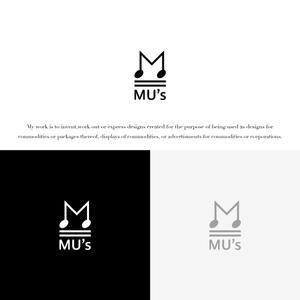 KT (KANJI01)さんの音楽教室とカフェ「MU's」の融合店舗のロゴへの提案