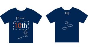 大橋敦美 ()さんの10周年記念Tシャツのデザインへの提案