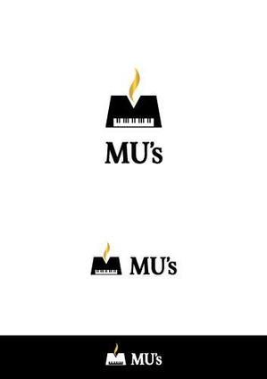 ヘブンイラストレーションズ (heavenillust)さんの音楽教室とカフェ「MU's」の融合店舗のロゴへの提案