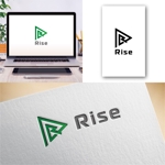Hi-Design (hirokips)さんの電気、通信請負工事「Rise」のロゴへの提案