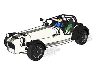 masaru (masa1927)さんのスポーツカー「スーパーセブン」のイラストへの提案