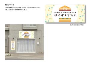 デグチマヨ (masa2014x)さんのサンドイッチ屋の正面看板デザインへの提案