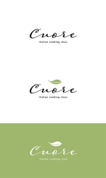 cham (chamda)さんの人生を開花させたい働く女性の為の、お洒落なミニマムイタリア料理教室「Cuore」のロゴの仕事への提案