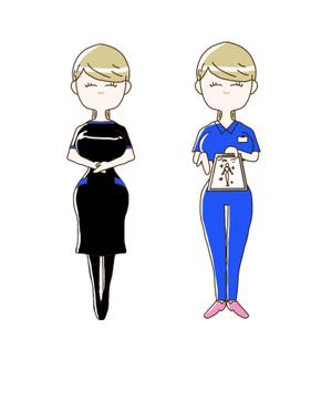 はこ (hako_ksdt)さんの【継続依頼あり】エステサロン「ベルフィオーレ」のイメージキャラクター作成をお願いします。への提案