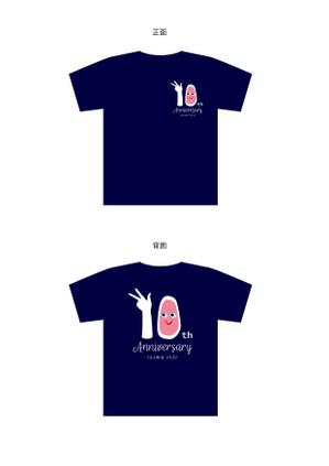 nori_1026さんの10周年記念Tシャツのデザインへの提案
