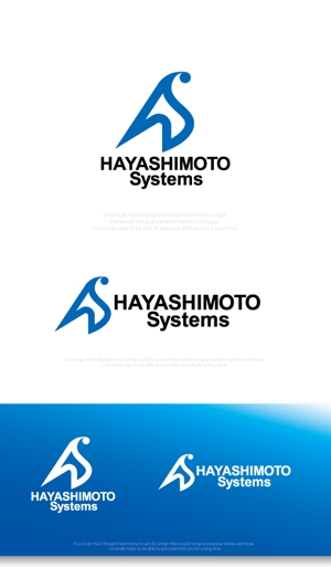 魔法スタジオ (mahou-phot)さんのITエンジニアリング・情報セキュリティ監査を行う会社「ハヤシモトシステムズ」のロゴへの提案