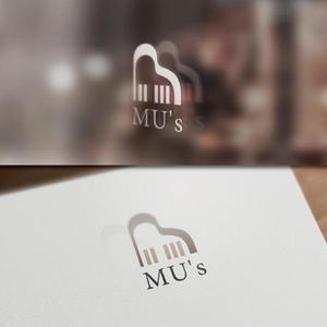 VNFdesign (late_design)さんの音楽教室とカフェ「MU's」の融合店舗のロゴへの提案