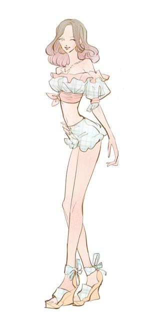 Ostwind (Ostwind)さんの【継続依頼あり】エステサロン「ベルフィオーレ」のイメージキャラクター作成をお願いします。への提案