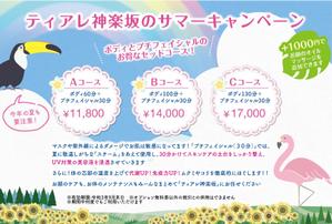 駿 (syuninu)さんの【急募】女性専用リラクゼーションサロンのDMハガキへの提案