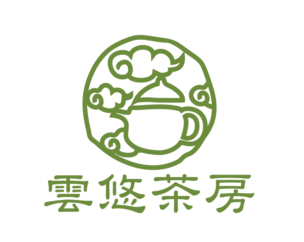 「雲悠茶房」のロゴ作成