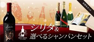 Washi (Washi)さんのワイン販売サイトでの新しいお得商品の案内バナーへの提案