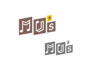 あどばたいじんぐ・とむ (adtom)さんの音楽教室とカフェ「MU's」の融合店舗のロゴへの提案