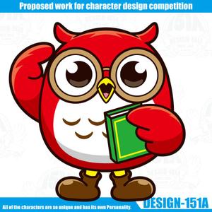DESIGN-151A (non-wataboushi)さんの暗記アプリのふくろうのイメージキャラクターの依頼への提案