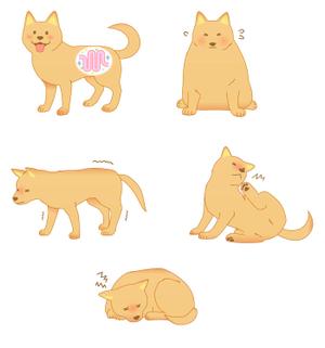 りつ (ribe)さんの「犬向け腸内検査」のLPで使用するイラストへの提案