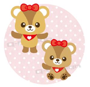 Q-Design (cats-eye)さんの脱毛サロンのクマさんキャラクターへの提案