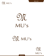 queuecat (queuecat)さんの音楽教室とカフェ「MU's」の融合店舗のロゴへの提案