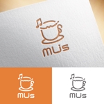 【活動休止中】karinworks (karinworks)さんの音楽教室とカフェ「MU's」の融合店舗のロゴへの提案