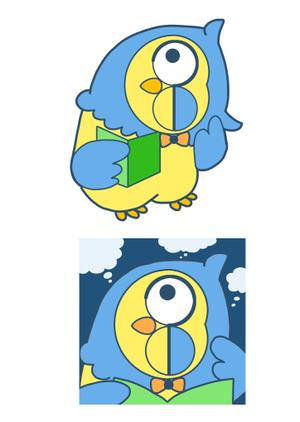 我寿丸ミーサ (74n_ym26)さんの暗記アプリのふくろうのイメージキャラクターの依頼への提案