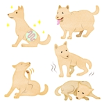 Meeca (mikanyanko)さんの「犬向け腸内検査」のLPで使用するイラストへの提案