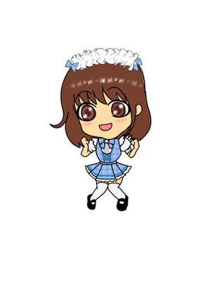 元印刷デザインプランナー兼イラストレータ (anandoucompany)さんのメイドの2等身キャラクターへの提案