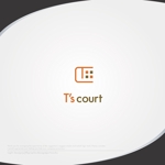 XL@グラフィック (ldz530607)さんの分譲地名の「T's court」ティーズコートのロゴへの提案