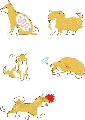 nomanatさんの「犬向け腸内検査」のLPで使用するイラストへの提案