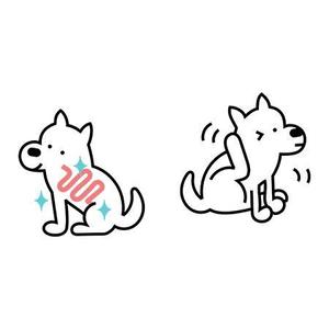 cham (chamda)さんの「犬向け腸内検査」のLPで使用するイラストへの提案