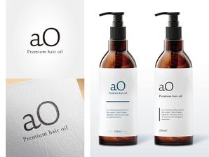 AiM (tonarinomikan)さんのヘアオイル化粧品「ao」の容器ロゴ作成への提案