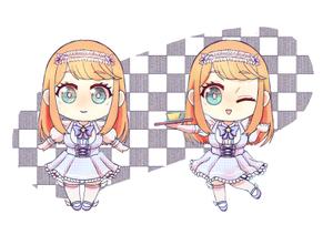 甲殻リス (blood1010)さんのメイドの2等身キャラクターへの提案