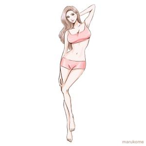 まる　こめ (maru_kome)さんの【継続依頼あり】エステサロン「ベルフィオーレ」のイメージキャラクター作成をお願いします。への提案