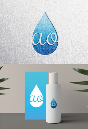 N14 (nao14)さんのヘアオイル化粧品「ao」の容器ロゴ作成への提案