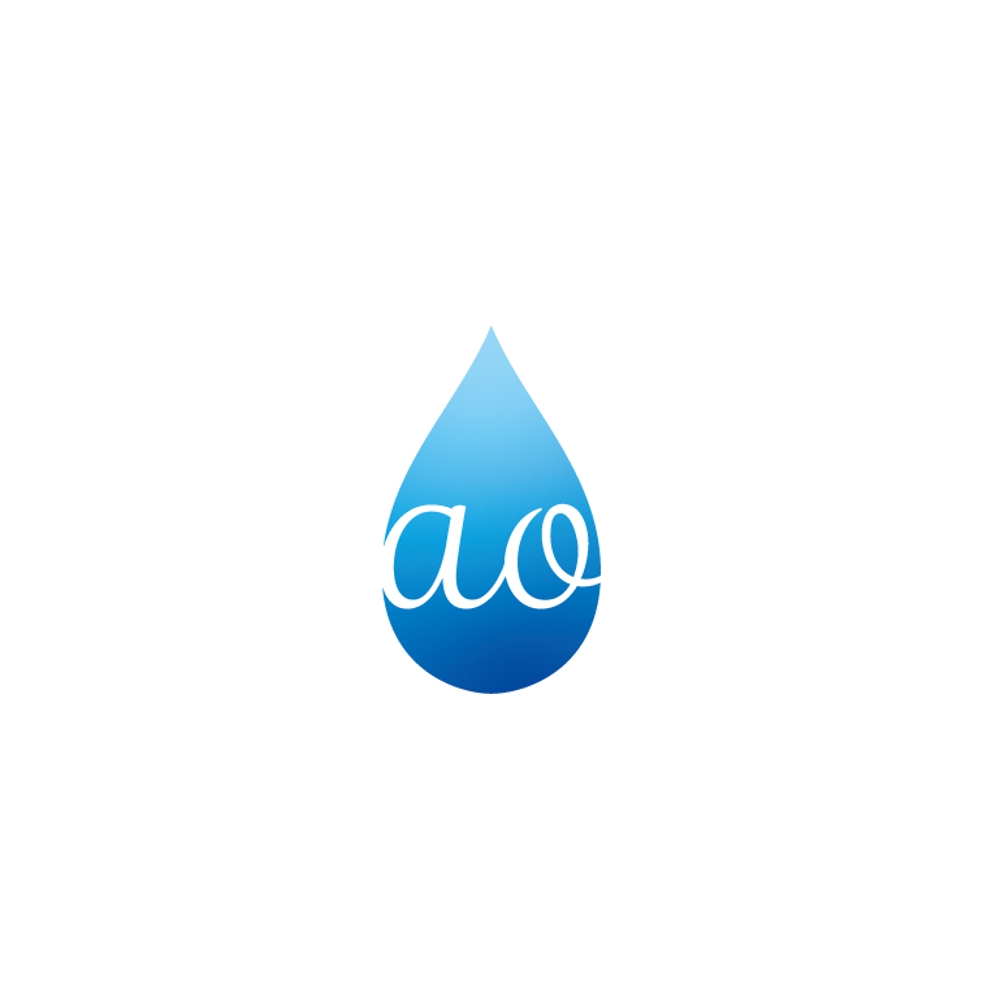 ヘアオイル化粧品「ao」の容器ロゴ作成