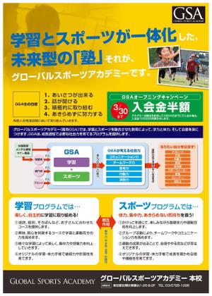 lululu (lululu)さんの学習とスポーツを両立するスクールのチラシへの提案