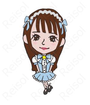 れいそる (reeesoru)さんのメイドの2等身キャラクターへの提案