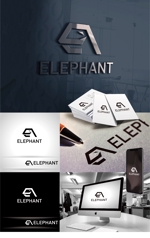 k_31 (katsu31)さんの【ロゴ制作依頼】新規スポーツブランド（プロテクター）の「ELEPHANT」ロゴをお願いいたします。への提案