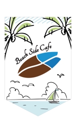 マイルドデザイン (mild_design)さんの行橋市長井浜公園内「ビーチサイドカフェ」のミニフラッグへの提案