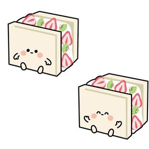 代々木よよ ()さんの北新地フルーツサンド屋さんのイメージキャラクターデザインへの提案