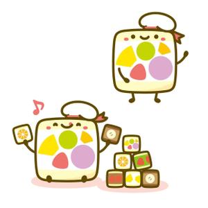 mu_cha (mu_cha)さんの北新地フルーツサンド屋さんのイメージキャラクターデザインへの提案