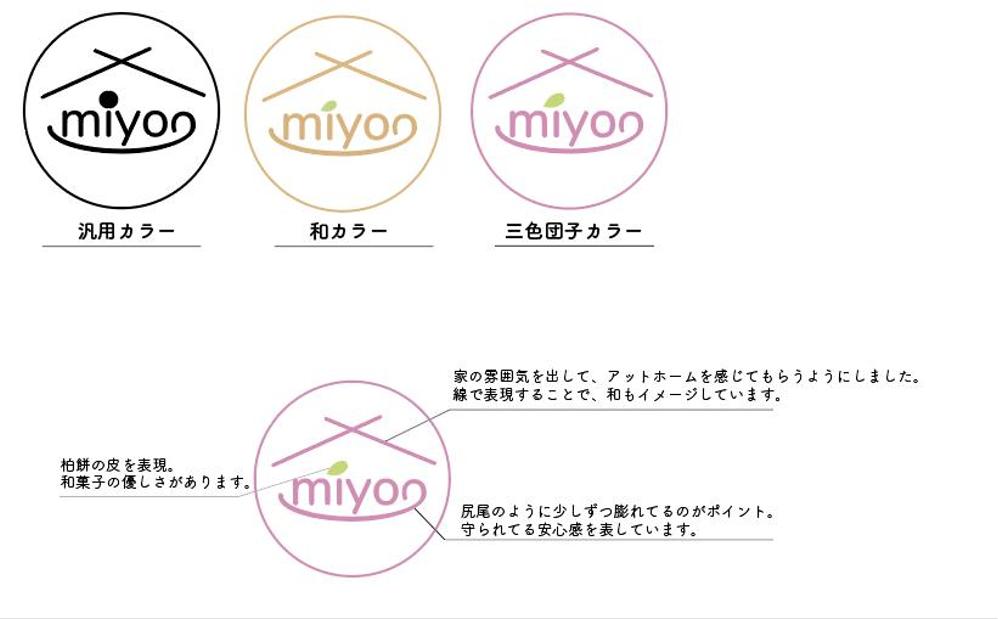 和菓子サブスクサービス「miyoo」のロゴ