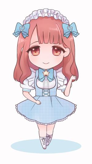 ku (mkteku)さんのメイドの2等身キャラクターへの提案