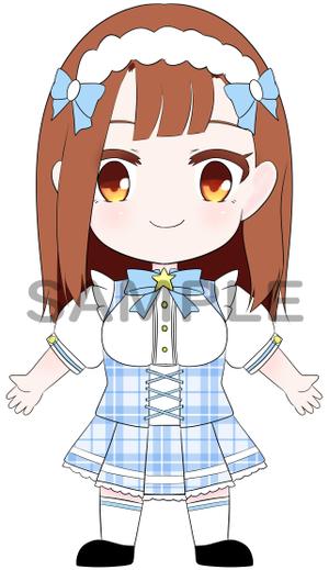 お茶の水 茶々 (ochanomizu)さんのメイドの2等身キャラクターへの提案