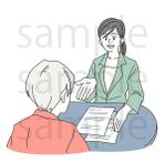 みぬい (wwb_wb_)さんの結婚相談所の記事内に使用するのベクターイラストへの提案