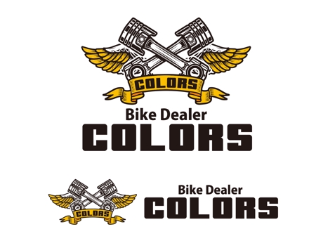 Force-Factory (coresoul)さんのオートバイ販売店「Bike Dealer COLORS」のロゴへの提案