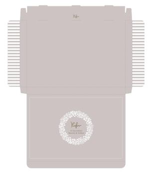 あじつけのりデザイン室 (60dd451e124de)さんのKufuu ベビー服の薄型ギフトボックスへの提案